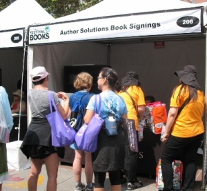 Author Solutions booth at the L.A. Festival of Books.